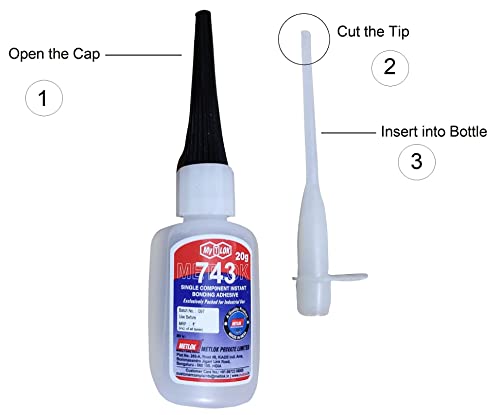 Super Bond 743 Fast Strongest Bonding Adhesive Single Component Easy to Use Net -| Pack of 10 x 20 g