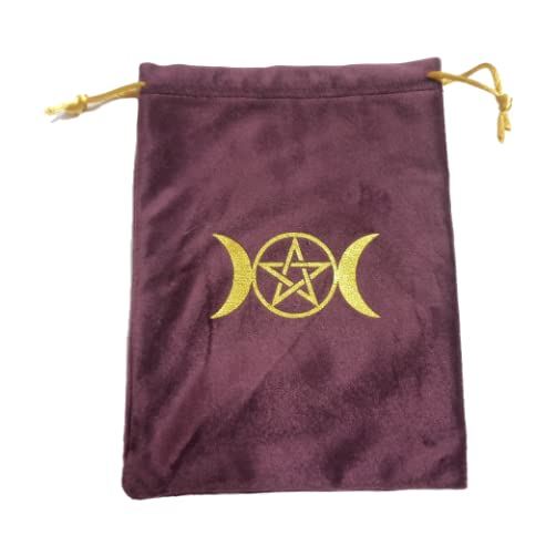 See full amazon price history chart for Tarot Supplies - Triple Moon Pentacle Tarot Velvet Pouch - Size 7.5x5.5 inches (Wine) Tarot Supplies - Triple Moon Pentacle Tarot Velvet Pouch - Size 7.5x5.5 inches (Wine) (B09XLHSVTZ) Amazon Price History, Amazon Price Tracker