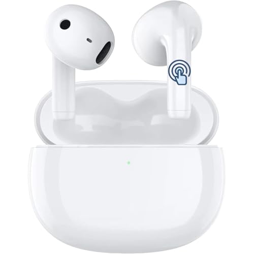 Air Buds Pods Bluetooth Headphones In-Ear Airpots Wireless Bluetooth 5.3 Hi-Fi Stereo Sound IPX7 Waterproof Wireless Earbuds Touch Control for Air pods iOS Samsung Android