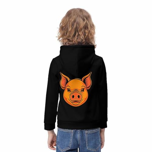 Sweat cochon mignon enfant idée cadeau originale pull à capuche imprimé 3d garçon fille - 4