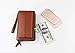 Produktbild Serious Lamp Herren Business Clutch Bag Leder Reissverschluss Lange Brieftasche Organizer Wallet Handtasche Kupplung Telefonhalter,Braun