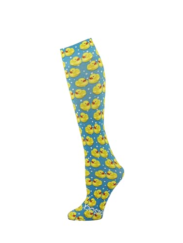 Hocsocx Rubber Duckies Performance Liner Socks Moisture Wicking Protection for Field Hockey Soccer Ski (S,M,L)