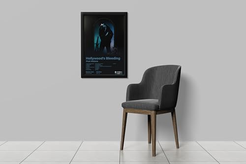 Image of BLINKART Post Malone- Hollywood's Bleeding Wall Photo Frames | Wall Art for Bedroom, Living Room, Studio or Office | Album Cover Print with Spotify Song Link QR Code | Gift for Fans - 8x12 In