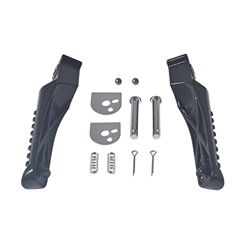 Sjvlxhi Foot Pegs Footrest Bracket Set Assembly For Coleman Bt200X Ct200U Trail 200 Ct200U-Ex Ct100U Trail 100 196Cc 6.5Hp Powersports Motor Mini Bike Left Right Silver 2 Pack Parts Black #TOP4