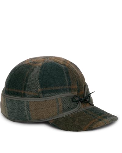 Image of Stormy Kromer The Original Cap, Wool Blend Hat, Warm Winter Outdoor Cap with Flannel Lining, Earflaps, for Men and Women