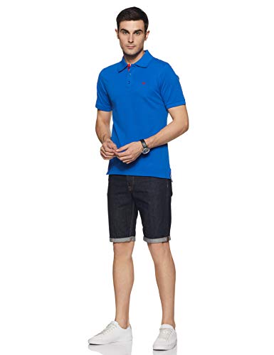 Image of Deniklo Men Cotton Rich Regular Fit Solid Polo T-Shirt | Men's Best T Shirt |Half Sleeves Casual T-Shirt |Classic Plain T-Shirt | Collar T Shirt|Polo T-Shirt for Men (Available in Plus Size)