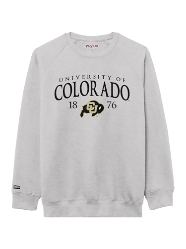 JanSport NCAA Officially Licensed Rival Crew Sweatshirt, Long Sleeve Graphic Pullover for Men & Women, Cotton-Polyester Blend Featuring Collegiate Design & Easy-On Style for Game Days, or Travel