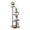 VonDream 3 Tier Plant Stand Indoor, Tiered Plant Stands for Indoor Plants Multiple, Corner Flower Stand for Living Room, Multi-Layer Vintage Design Plant Shelf