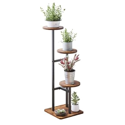 VonDream 3 Tier Plant Stand Indoor, Tiered Plant Stands for Indoor Plants Multiple, Corner Flower Stand for Living Room, Multi-Layer Vintage Design Plant Shelf