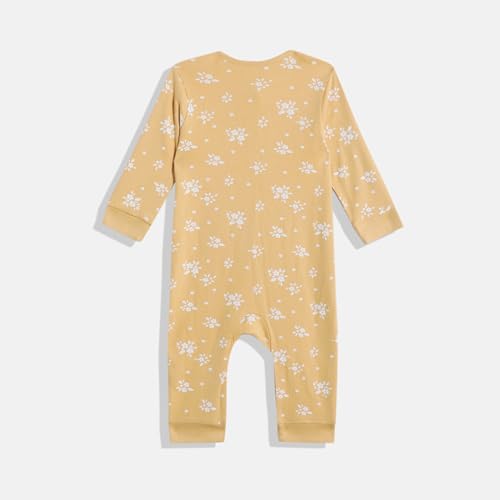 Image of Mothercare Girls Autumn Charm Printed Full Sleeve All-In-One Romper | Soft Cotton Jumpsuit Bodysuit for Baby & Toddler | (Pack of 2)