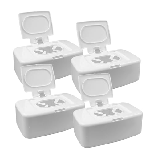 Boîtes de mouchoirs en cube rangement pratique et porte-lingettes en plastique blanc