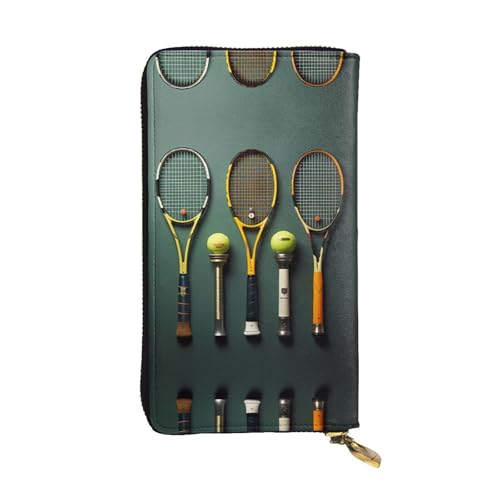 Porte-cartes de crédit portefeuille tennis long en cuir pour organiser ses papiers
