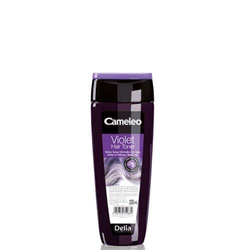 DELIA CAMELEO - VIOLET, SILVER HAIR - TONER FOR BLOND, GREY OR BLEACHED HAIR 200ml (violet) by"Delia Cosmetics, Cameleo"