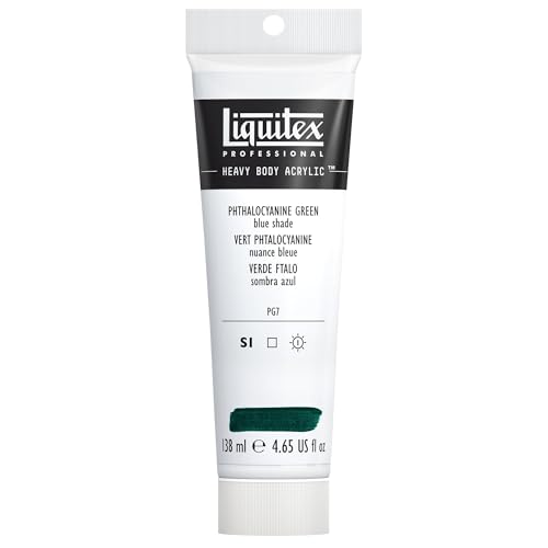 Image of Liquitex Professional Heavy Body Acrylic Paint 4.65-oz tube, Phthalocyanine Green (Blue Shade)
