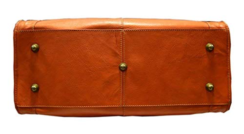 Sacoche femme homme miel en cuir le sac à main idéal pour vos weekends - 5