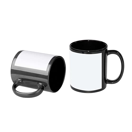 Set 6 Tazas de Cerámica Sublimación 11oz Negro miniatura 2