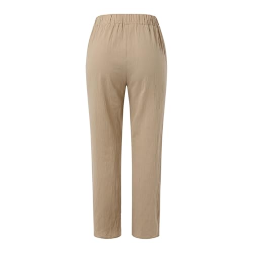 Pantalon décontracté confortable coupe ample coton léger - 7