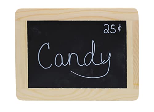 Creative Hobbies® Synthetic Chalkboard With Unfinished Wood Frame, 4 X 6 Inch -Pack Of 6 Chalkboards #TOP2