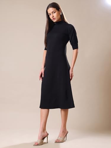 Image of PURVAJA Women's A-Line Knee Length Dress (Bely-123-130)