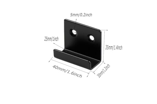 Image of 6 Pieces of Stainless Steel Tile Hanging Code Heavy Duty Wall Mounting Bracket, Photo Frame Wall Tile Hanger, Display Rack Steel Hook Buckle