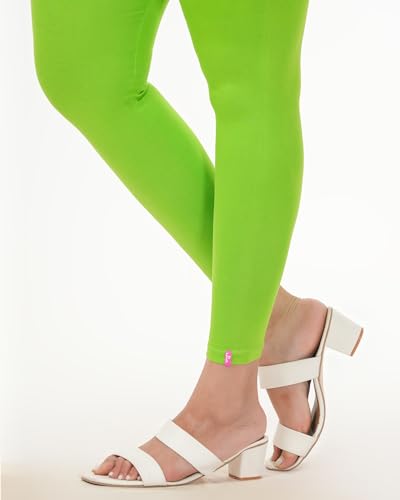 Image of Loveit Womens Solid Viscose Slim Fit Ankle Length Leggings