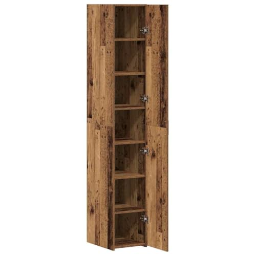 Mueble Alacena Alta de Madera con Puertas y Estantes 7