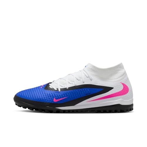 Nike Phantom 6 High Academy Turf Soccer Shoes (Racer Blue/White/Pink Blast) Size 13
