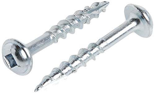 Kreg Zinc SML-C125-1200 1-1/4" Washer Head Number 8 Coated Pocket Hole Screws (1200 Count)