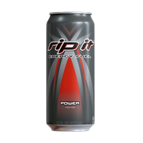 Weinner Rip It Energy Drink Power Regular, 16 Fl Oz (Pack of 12)