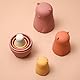 4 Stück Silikon Matroschka Bärenfiguren Matrjoschka Russische Silikon Tier Nesting Doll Klassisch Stapel Puppe frühe Bildung Kinderspielzeug Für Partys Festivals Wohnzimmer Schlafzimmerdekorationen