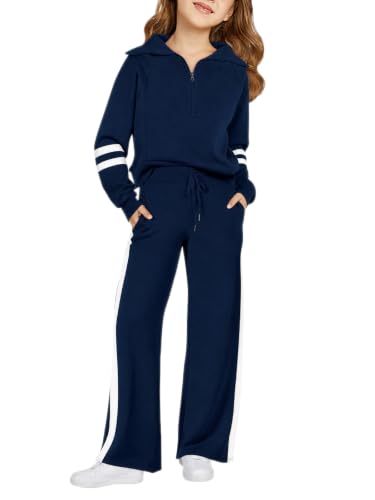 Image of Haloumoning Girls Sweatsuit 2 Piece Zip Long Sleeve Sweat Outfits