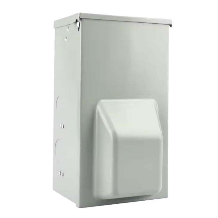 RV Power Outlet Panel - 50A, 30A, 20A Receptacles with Circuit Breakers, Weatherproof and UL Listed