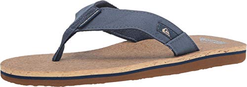 Quiksilver Men's Molokai Abyss Cork Sandal, Blue/Brown/Blue, 6(39) M US