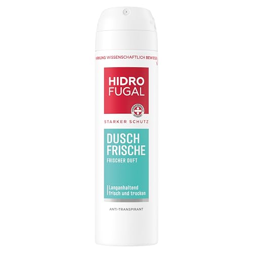 Hidrofugal Dusch-Frische Spray (150 ml) starker Anti-Transpirant Schutz mit angenehm frischem Duft Deo Spray für starken Schutz ohne Ethylalkohol