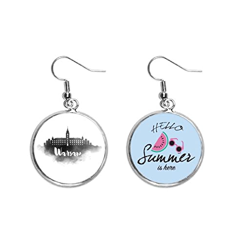 Pendientes de sandía temáticos de Varsovia Polonia el regalo original de verano para amigas