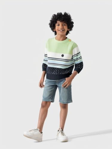 Quokka Boy's Striped Sweater - Cozy & Durable Fall & Winter Clothing for Boys3