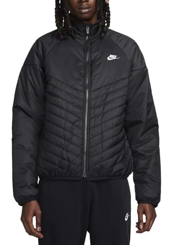 Nike Men's Sportswear Windrunner Therma-FIT Midweight Puffer Jacket (US, Alpha, Large, Regular, Regular, Black)