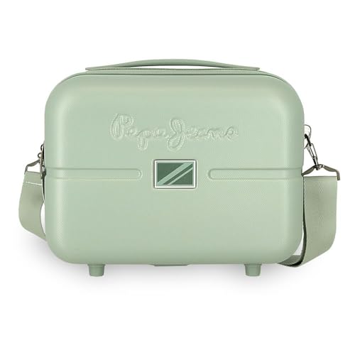 Pepe Jeans Accent Neceser Adaptable con Bandolera Negro 29x21x15 cms Rígido ABS 9,14L 0,84 kgs