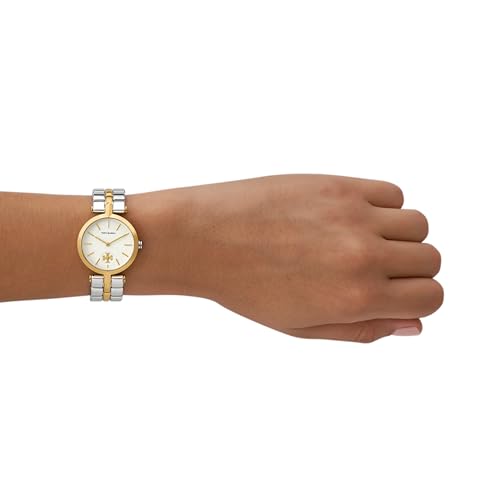 Image of Tory Burch Women's Kira Gold Stainless Steel Bracelet Watch (Model: TBW2045)