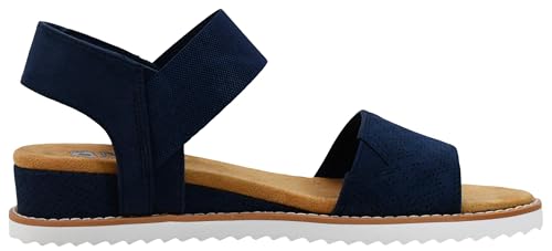 Image of Skechers Women's Desert Kiss-Stretch Quarter Strap Sandal Flat