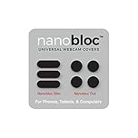 Eyebloc Nanobloc Universal Webcam Cover - Laptop Camera Cover, Iphone Camera Cover - Privacy Protection Accessory, No Residue Application - Dots and Bars, 7 pcs