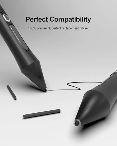 Image of 15 Pack Replacement Felt Nibs /Tips for Wacom Pens, Standard Pen Nibs Fit Wacom Bamboo Intuos Pens CTL460, CTH460, CTH461, CTH661, CTH-480, CTH-480S, CTL471, CTL472, CTL671, and More