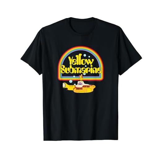 Los Beatles - Amarillo Sub Rainbow Camiseta