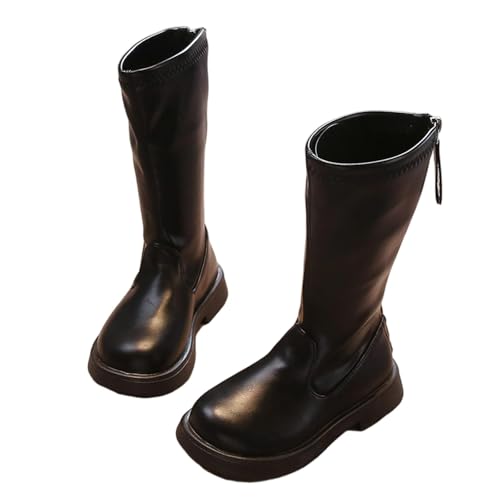 Girls Knee High Boots Fashion Solid Color Side Zipper Tall Riding Boots for Little Kid Big Kid 2025