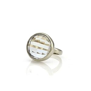 Amazing Clear Quartz Ring – Simple Statement Bezel Set Ring – Fashion Accessory 925 Sterling Silver Rings – Customizable Size and Material – Handmade Jewelry with Fancy Box