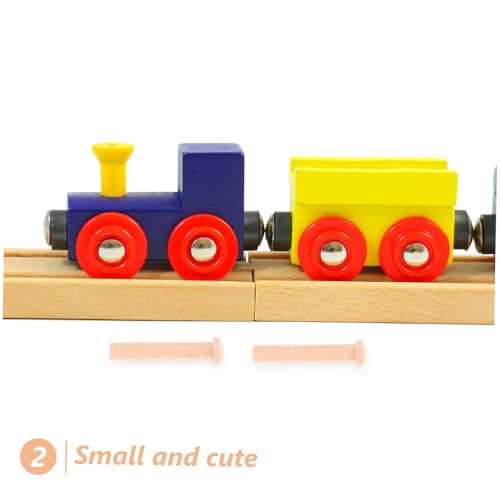 LALAFINA 20 piezas clavos miniatura de madera maciza para proyectos de manualidades y modelismo miniatura 5