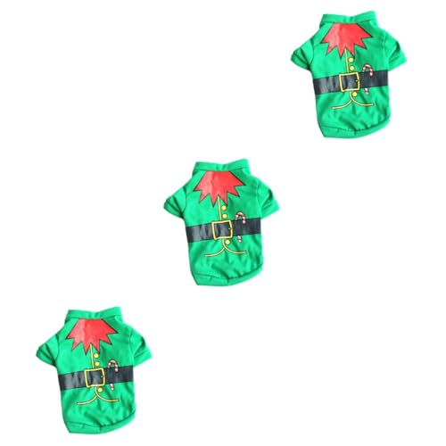 Costume de Noël pour chien et chat en lot de 3 pièces taille XXS