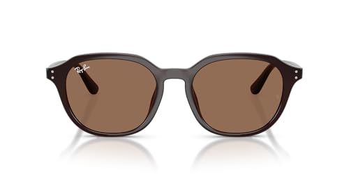 Ray-Ban RB4459D Square Sunglasses, Opal Brown/Dark Brown, 54 mm