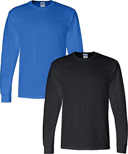 Image of Gildan Adult DryBlend Long Sleeve T-Shirt, Style G8400, 2-Pack