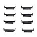 Watch Band Adapter Set, 4 Pairs Metal Connectors, 18-22mm, Black